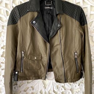 Express jacket faux leather